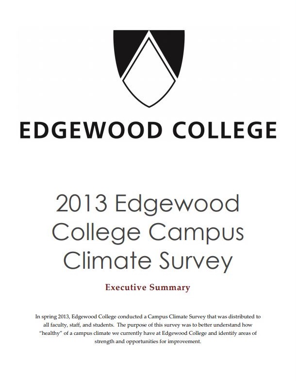 Cover of 2013 Climate Survey