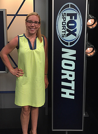 Julia Carey at Fox Sports studios