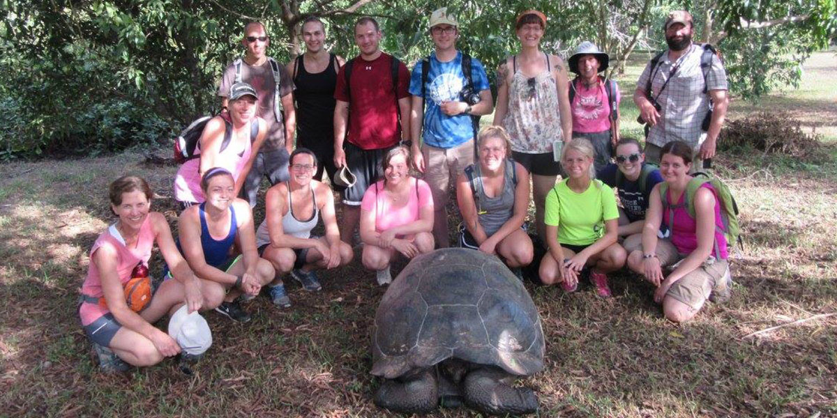 The group in the Galapagos