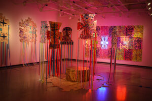 Art installation using textiles.