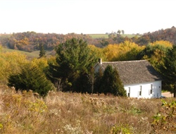 a house in a field